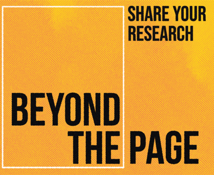Don't dismiss your degree work! Share your research beyond the page with students across the University.